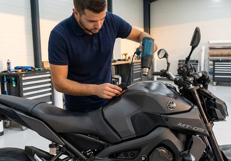 Wrapping et covering moto réalisé par CoveringRiviera